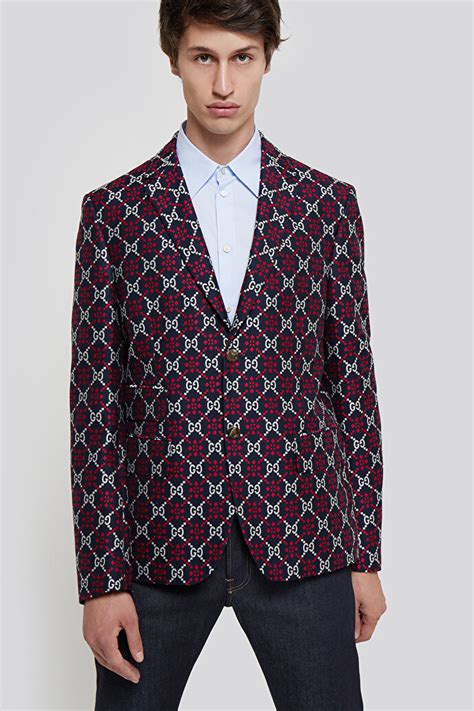 gucci gg diamond pattern coat|Gucci blazers for women.